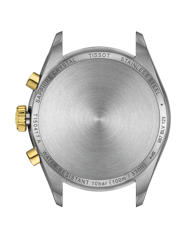 Tissot PR 100 Chronograph Silver Dial Two Tone Steel Strap Watch for Men - T150.417.22.031.00