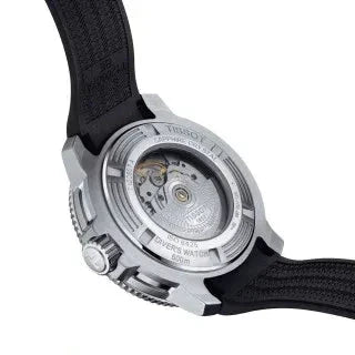 Tissot Seastar 2000 Professional Powermatic 80 Black Dial Black Rubber Strap Watch for Men - T120.607.17.441.00