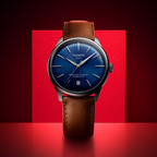 Tissot Chemin des Tourelles Automatic Powermatic 80 Blue Dial Brown Leather Strap Watch for Men - T139.407.16.041.00