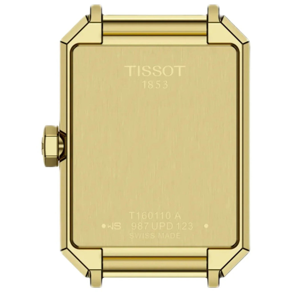 Tissot SRV Black Mother of Pearl Dial Black Leather Strap Watch for Women - T160.110.36.126.00