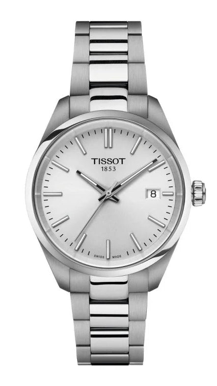 Tissot PR 100 Quartz Silver Dial Silver Steel Strap Watch for Women - T150.210.11.031.00