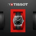 Tissot T-Sport Gent XL Black Dial Black Leather Strap Watch for Men - T116.410.16.057.00