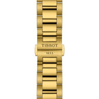 Tissot PR 100 Chronograph White Dial Gold Steel Strap Watch for Men - T150.417.33.031.00
