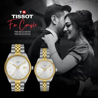 Tissot Ballade Quartz Silver Dial Two Tone Steel Strap Watch for Men - T156.410.22.031.00