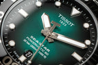 Tissot Seastar 1000 Powermatic 80 Automatic Green Dial Silver Mesh Strap Watch for Men - T120.407.11.091.00