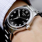 Tissot T-Sport Gent XL Black Dial Silver Steel Strap Watch for Men - T116.410.11.057.00