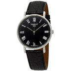 Tissot T Classic Dream Quartz Black Dial Black Leather Strap Watch for Men - T129.410.16.053.00