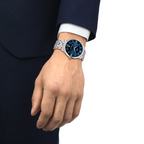 Tissot Chemin Des Tourelles Powermatic 80 Blue Dial Silver Steel Strap Watch for Men - T139.407.11.048.00