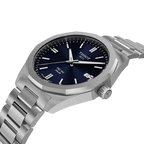 Tissot PRC 100 Solar Quartz Blue Dial Silver Steel Strap Watch for Men - T151.422.11.041.00