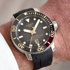 Tissot Seastar 2000 Professional Powermatic 80 Black Dial Black Rubber Strap Watch for Men - T120.607.17.441.01