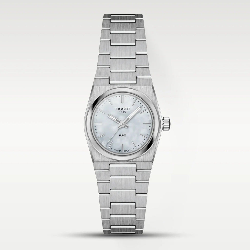 Tissot PRX Quartz Mother of Pearl Dial Silver Steel Strap Watch for Women - T137.010.11.111.00
