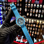Tissot Seastar 1000 Chronograph Turqouise Dial Turqouise Rubber Strap Watch for Women - T120.217.37.041.00