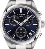 Tissot PR 100 Chronograph Blue Dial Silver Steel Strap Watch for Men - T150.417.11.041.00