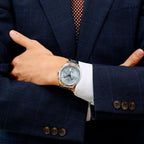 Tissot PR 100 Chronograph Light Blue Dial Silver Steel Strap Watch for Men - T150.417.11.351.00