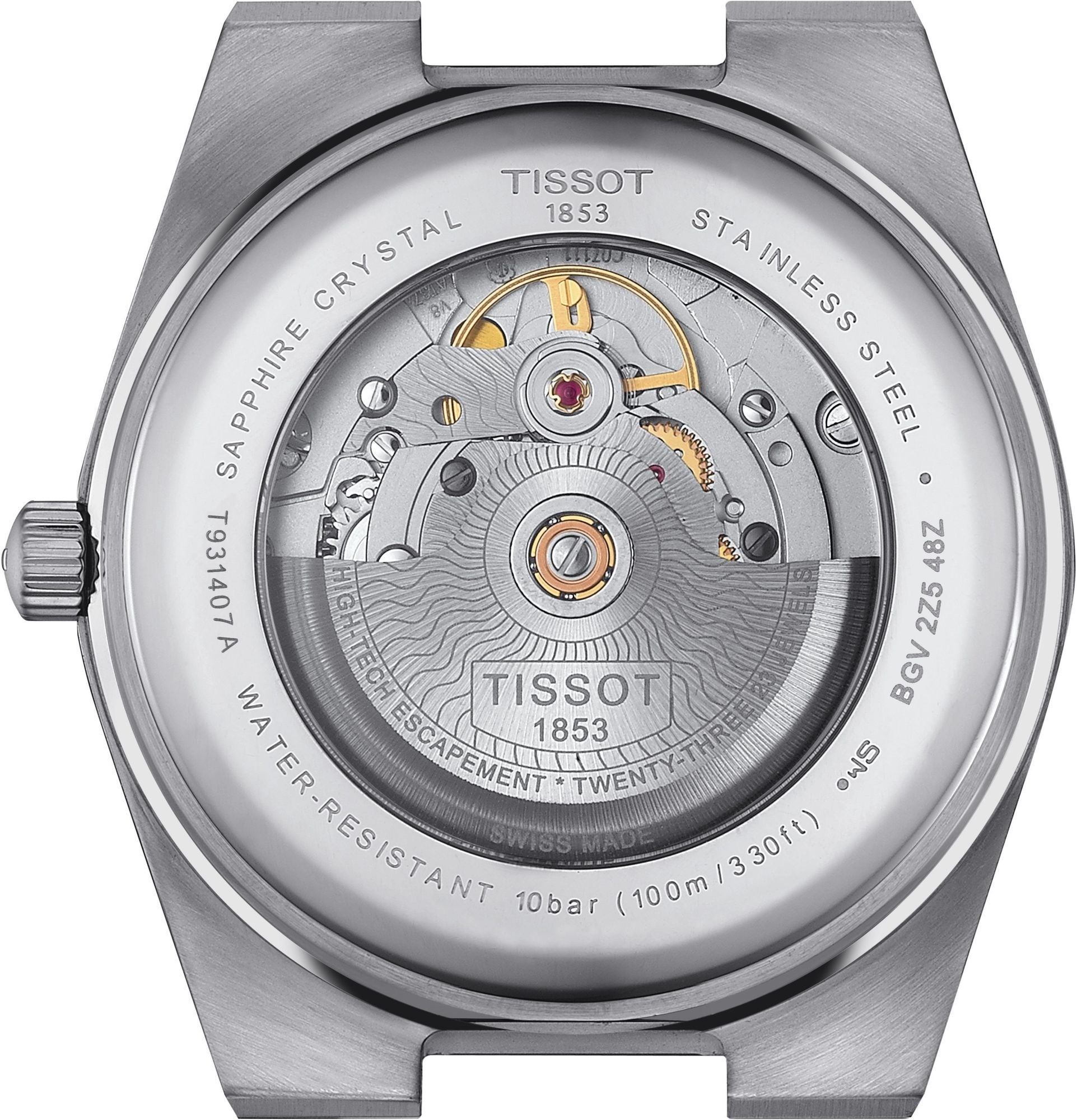 Tissot PRX Powermatic 80 Gold Automatic Silver Dial Silver Steel Strap Watch for Men - T931.407.41.031.01