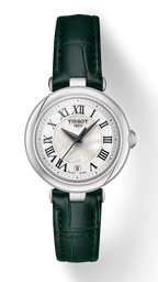 Tissot Bellissima Small Lady Mother of Pearl Dial Green Leather Strap Watch for Women - T126.010.16.113.02
