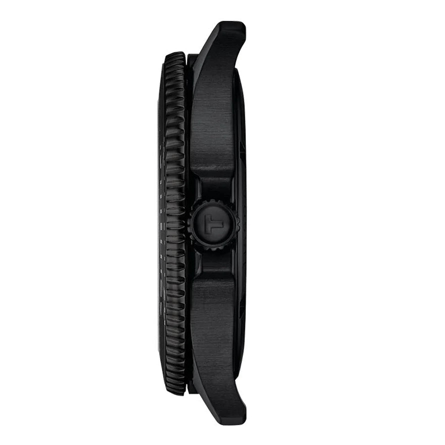 Tissot Tissot Seastar 1000 Quartz Green Dial Black Steel Strap Watch for Men - T120.410.33.091.00