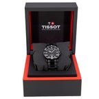 Tissot Seastar 1000 Quartz Black Dial Black Steel Strap Watch for Men - T120.410.33.051.00
