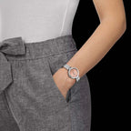 Tissot T-Lady Flamingo Diamonds Pink Dial Silver Steel Strap Watch for Women - T094.210.11.336.00