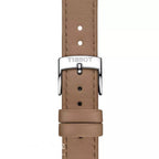 Tissot Stylist Quartz Silver Dial Brown Leather Strap Watch for Women - T159.909.16.031.00