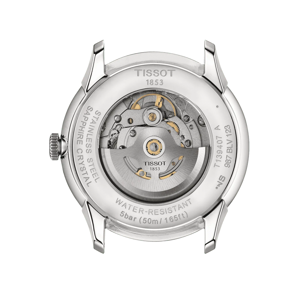Tissot Chemin des Tourelles Powermatic 80 Green Dial Silver Steel Strap Watch for Men - T139.407.11.091.00