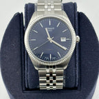 Tissot Ballade Quartz Blue Dial Silver Steel Strap Watch for Men - T156.410.11.041.00