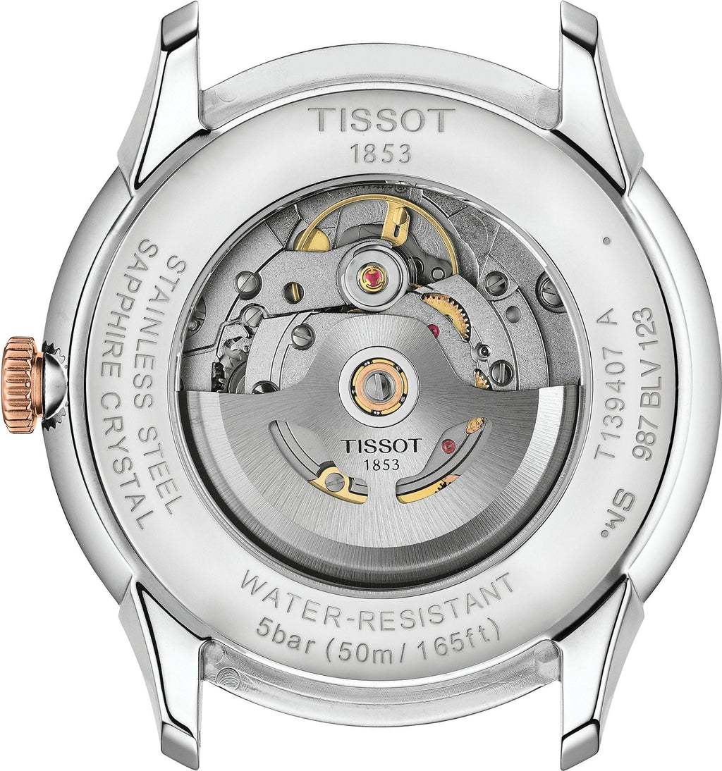 Tissot Tissot Chemin Des Tourelles Powermatic 80 Silver Dial Two Tone Steel Strap Watch for Men - T139.407.22.038.00