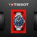 Tissot Seastar 1000 Powermatic 80 Blue Dial Silver Steel Strap Watch for Men - T120.407.11.041.03