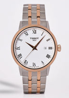 Tissot T Classic Dream Quartz White Dial Two Tone Steel Strap Watch for Men - T129.410.22.013.00
