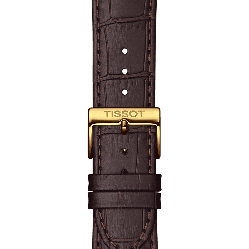 Tissot Classic Dream Ivory Dial Brown Leather Strap Watch for Men - T129.410.36.261.00