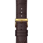 Tissot Classic Dream Ivory Dial Brown Leather Strap Watch for Men - T129.410.36.261.00