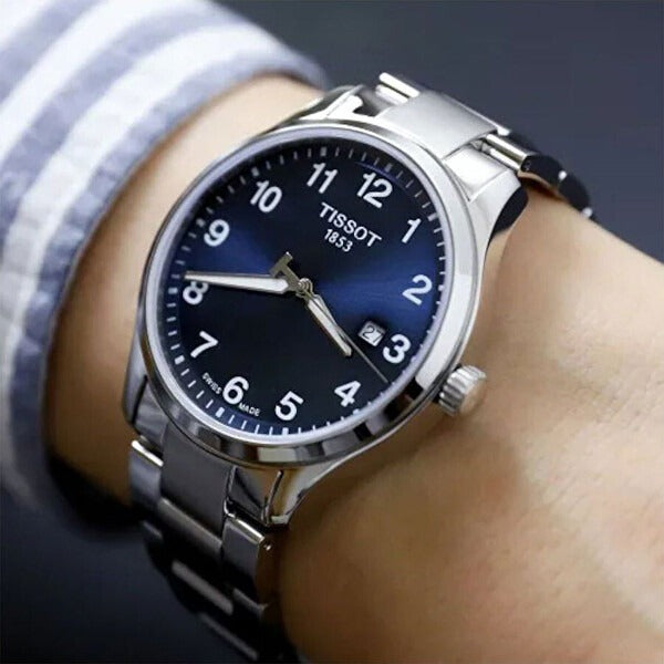 Tissot T-Sport Gent XL Blue Dial Silver Steel Strap Watch for Men - T116.410.11.047.00