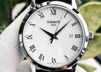 Tissot T Classic Dream Quartz White Dial Brown Leather Strap Watch for Men - T129.410.16.013.00