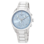 Tissot PR 100 Chronograph Light Blue Dial Silver Steel Strap Watch for Men - T150.417.11.351.00