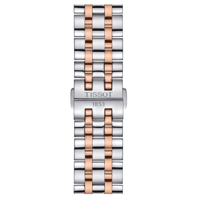 Tissot T Classic Dream Quartz White Dial Two Tone Steel Strap Watch for Men - T129.410.22.013.00