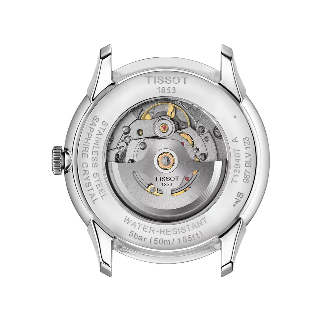 Tissot Chemin Des Tourelles Powermatic 80 Blue Dial Silver Steel Strap Watch for Men - T139.407.11.048.00
