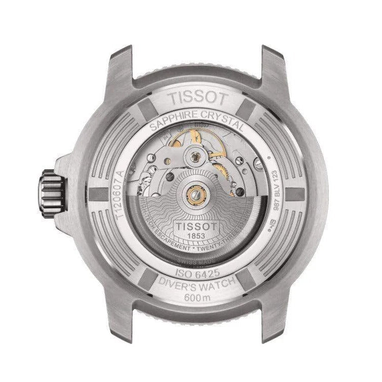 Tissot Seastar 2000 Professional Powermatic 80 Black Dial Black Rubber Strap Watch for Men - T120.607.17.441.01