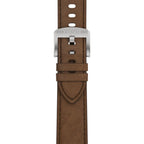 Tissot PRC 100 Solar Quartz Silver Dial Brown Leather Strap Watch for Men - T151.422.16.031.00