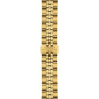 Tissot Ballade Quartz Black Dial Gold Steel Strap Watch for Men - T156.410.33.051.00
