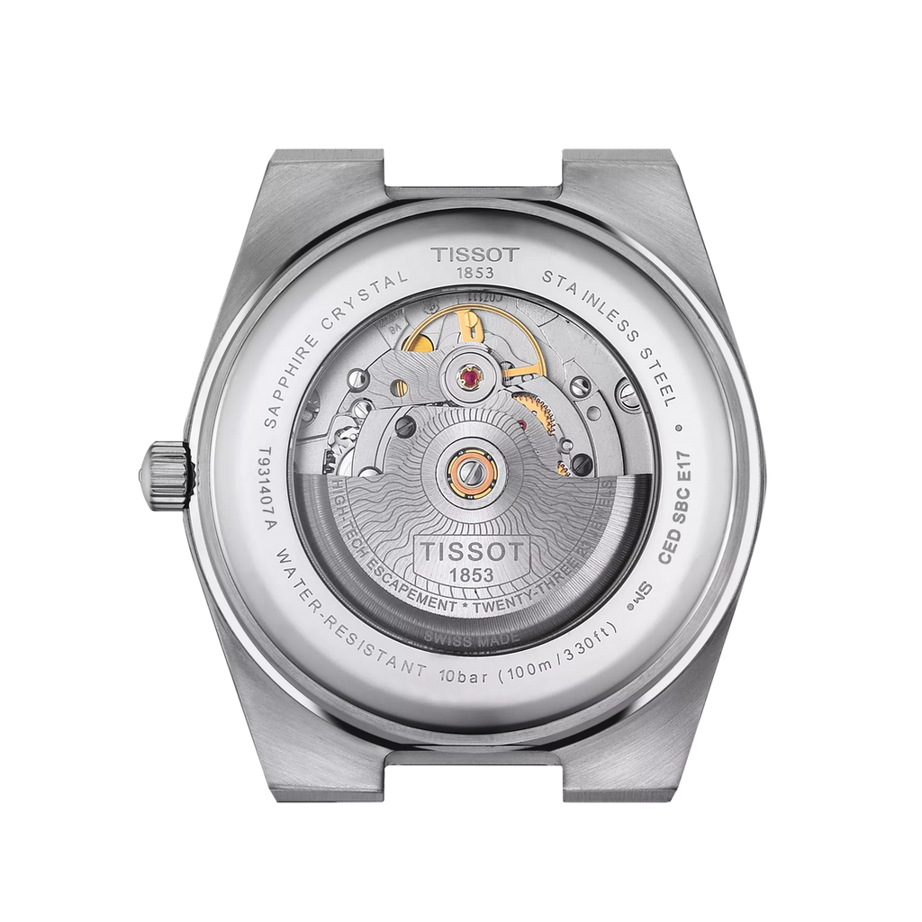 Tissot PRX Powermatic 80 18K Silver Dial Silver Steel Strap Watch for Men - T931.407.41.031.00
