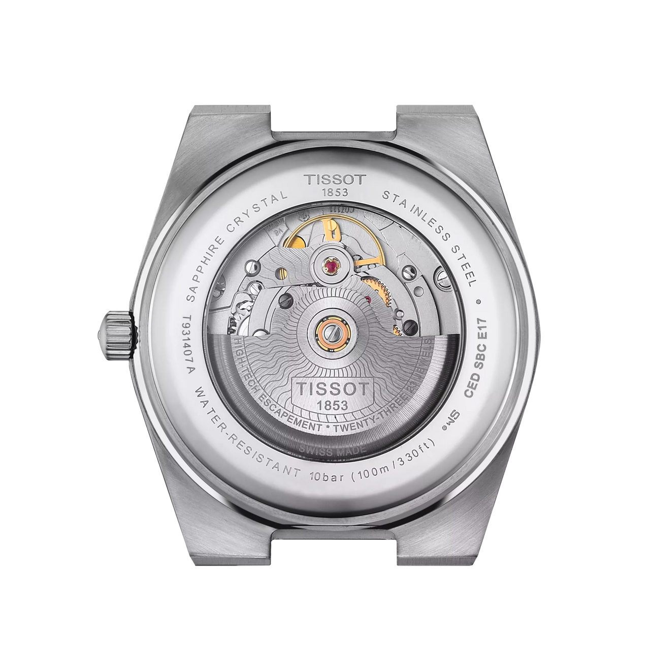 Tissot PRX Powermatic 80 18K Silver Dial Silver Steel Strap Watch for Men - T931.407.41.031.00