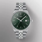 Tissot Ballade Quartz Green Dial Silver Steel Strap Watch for Men - T156.410.11.091.00