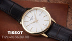 Tissot Classic Dream Ivory Dial Brown Leather Strap Watch for Men - T129.410.36.261.00