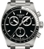 Tissot PR516 Chronograph Black Dial Silver Steel Strap Watch for Men - T149.417.11.051.00