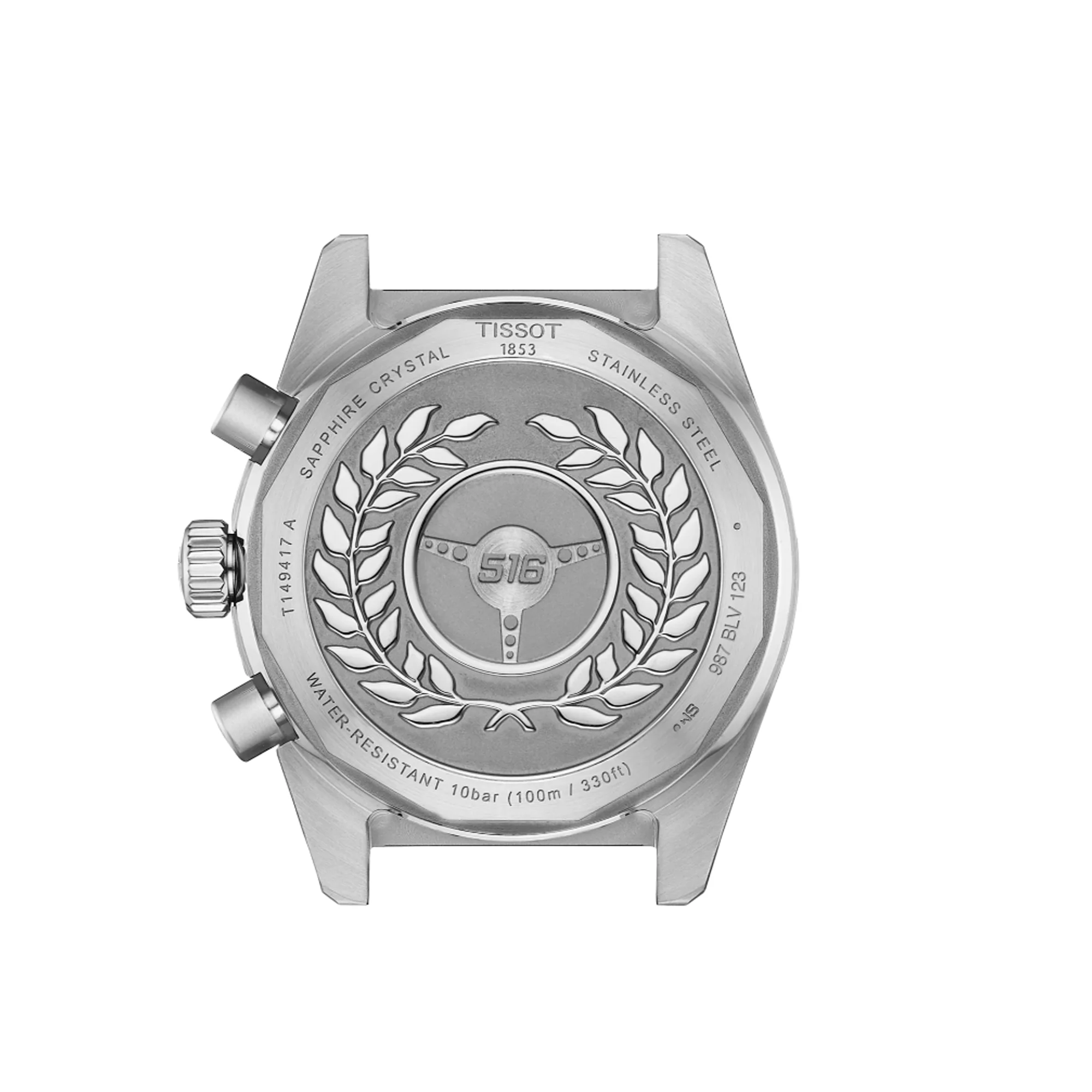 Tissot PR516 Chronograph Blue Dial Silver Steel Strap Watch for Men - T149.417.11.041.00