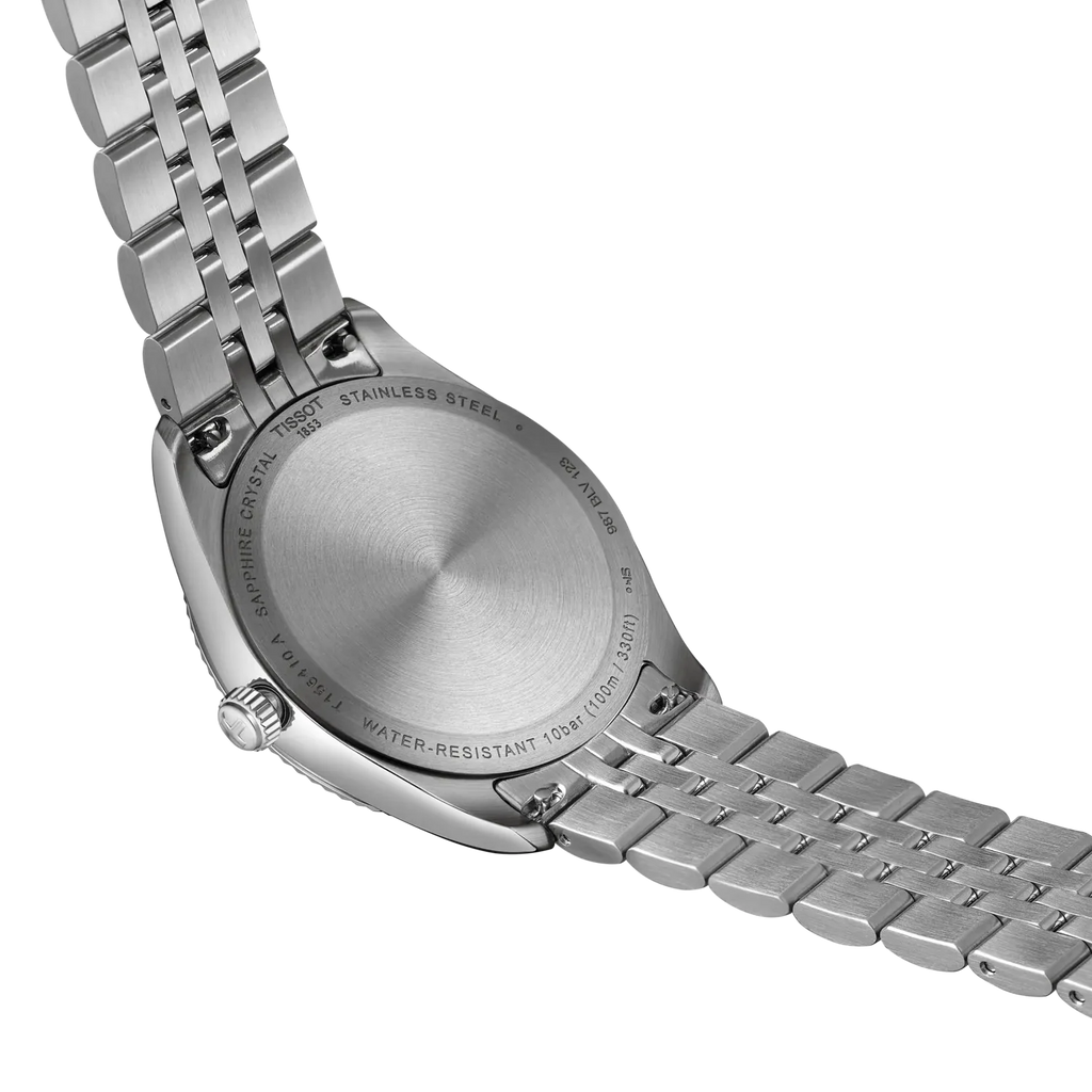Tissot Ballade Quartz Green Dial Silver Steel Strap Watch for Men - T156.410.11.091.00