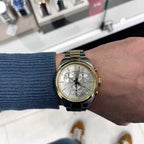 Tissot PR 100 Chronograph Silver Dial Two Tone Steel Strap Watch for Men - T150.417.22.031.00