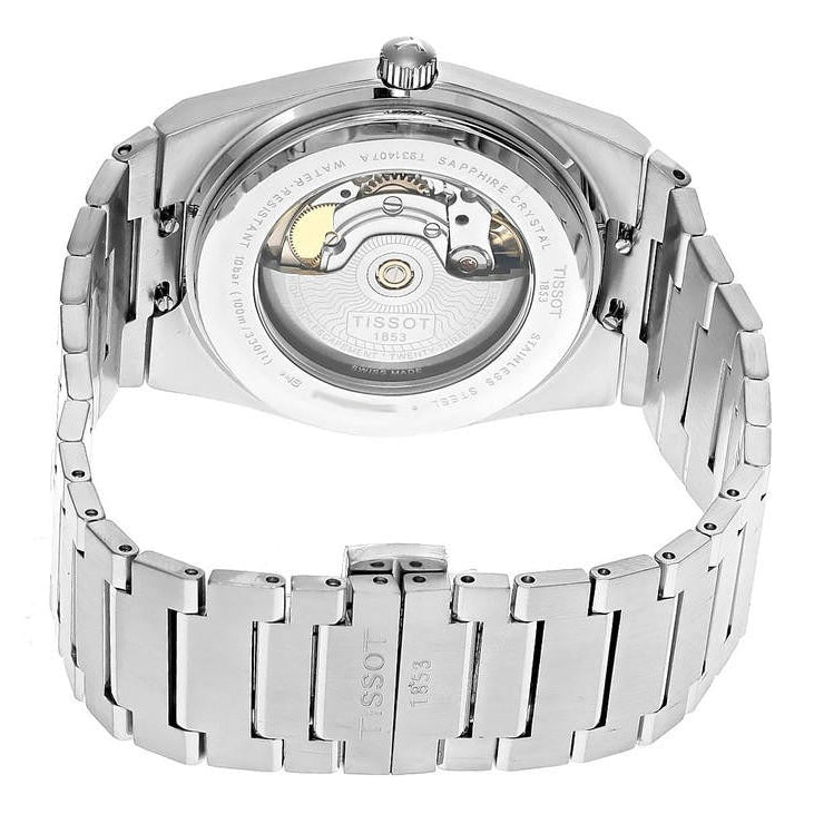Tissot PRX Powermatic 80 18K Silver Dial Silver Steel Strap Watch for Men - T931.407.41.031.00