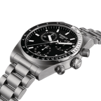 Tissot PR516 Chronograph Black Dial Silver Steel Strap Watch for Men - T149.417.11.051.00
