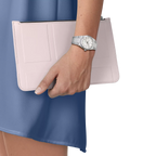 Tissot PRX Quartz Mother of Pearl Dial Silver Steel Strap Watch for Women- T137.210.11.111.00